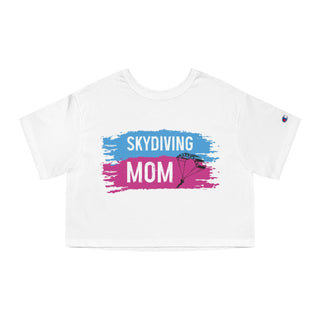 Skydiving Mom Cropped TShirt for Women