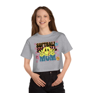 Softball Mom Cropped TShirt for Women