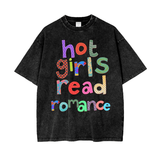 Hot Girls Read Romance Shirt in Oversized Style - Bookish Shirts