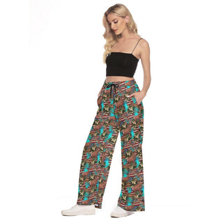 Hunting Wide Leg Trouser Pants With Side Split