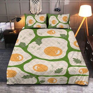 Funny Fried Eggs Quilt And Quilt Sets