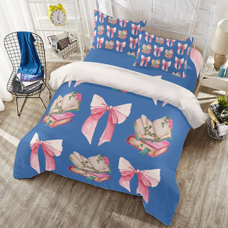 Bookish Coquette Duvet And Pillowcase Set