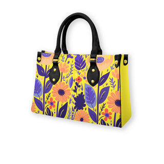 Yellow Floral Nordic Style Handbag