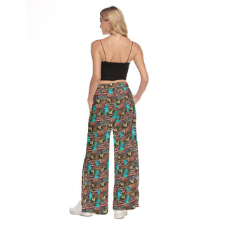 Hunting Wide Leg Trouser Pants With Side Split