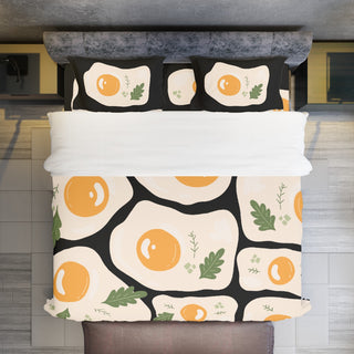 Fried Eggs Duvet And Pillowcase Set