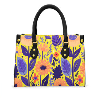 Yellow Floral Nordic Style Handbag