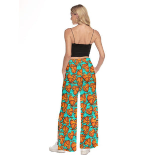 Basketball Wide Leg Trouser Pants With Side Split