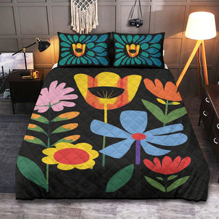 Nordic Flowers Quilt And Quilt Sets