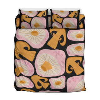 Artsy  Mushrooms Quilt And Quilt Sets