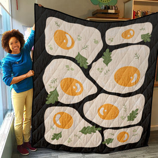 Abstract Eggs Quilt And Quilt Sets