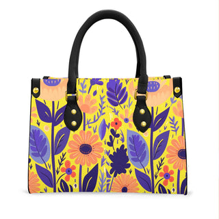 Yellow Floral Nordic Style Handbag