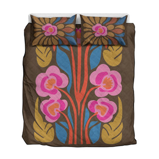 Abstract Flowers Quilt And Quilt Sets