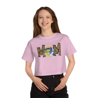 Volleyball Mom Cropped TShirt for Women