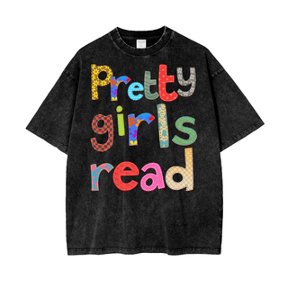 Pretty Girls Read  Shirt in Oversized Style - Bookish Shirts