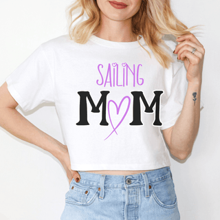 Sailing Mom Cropped TShirt for Women