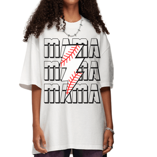 Lightning Bolt Baseball Mama Shirt