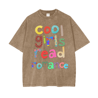 Cool Girls Read Romance Shirt in Oversized Style - Bookish Shirts