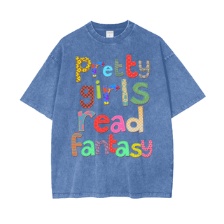 Pretty Girls Read Fantasy Shirt in Oversized Style - Bookish Shirts