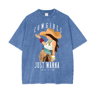 Cowgirls Just Wanna Have Fun Shirts for Women