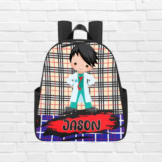 a backpack with a picture of a boy on it