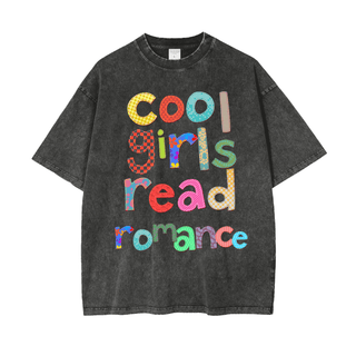 Cool Girls Read Romance Shirt in Oversized Style - Bookish Shirts