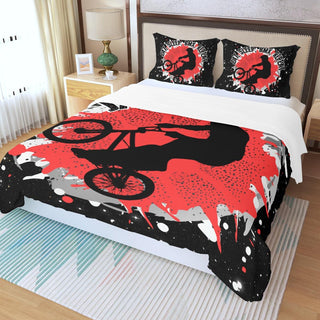 Customized Red Gymnastics Handstand Queen Duvet