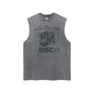 All Panic No Disco Tank Top In Oversized Style