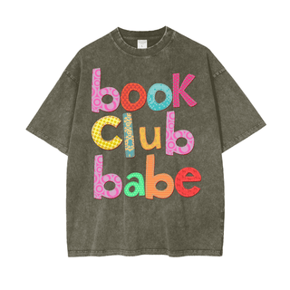 Book Club Babe Shirt in Oversized Style - Bookish Shirts