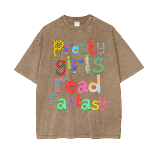 Pretty Girls Read Fantasy Shirt in Oversized Style - Bookish Shirts