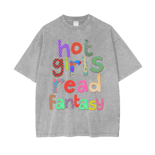 Hot Girls Read Fantasy Oversized Shirt - Bookish Shirts