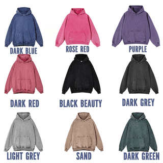 a group of different colored sweatshirts with the words dark red, pink, blue