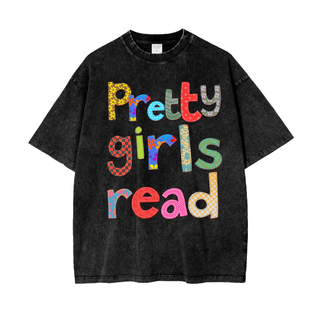 Pretty Girls Read Shirt in Oversized Style - Bookish Shirts