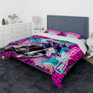 Pink Custom Girls Dirt Bike Duvet Set