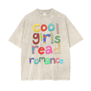 Cool Girls Read Romance Shirt in Oversized Style - Bookish Shirts