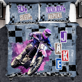 Customized Dirt Bike Duvet Sets