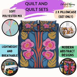 a picture of a quilt and quilt sets