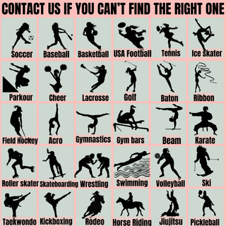 a poster with a lot of different types of sports