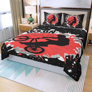 Customized Red Gymnastics Handstand Queen Duvet