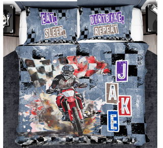 Dirt Bike Quilts With Name On