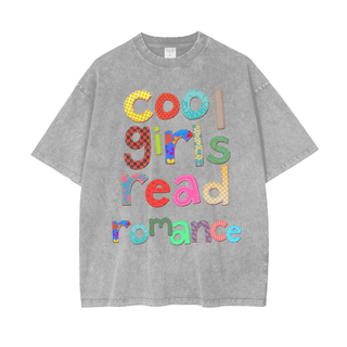 Cool Girls Read Romance Shirt in Oversized Style - Bookish Shirts