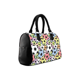 Colorful Soccer Barrel Handbag