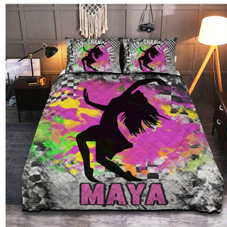 Custom Quilt for Dirt Bike Girls - Add A Name