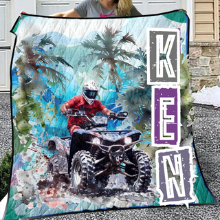 Personalized Boys ATV Quilt Bedding