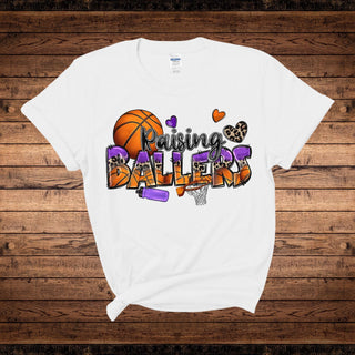 Raising Basketball Ballers Mom Shirt