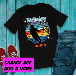 Baseball Customized Birthday Boys Shirt