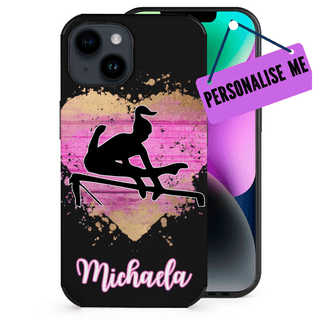 a phone case with a skateboarder on it