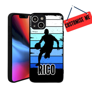 a phone case with a basketball player on it