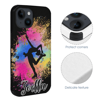 a cell phone case with a picture of a dancer