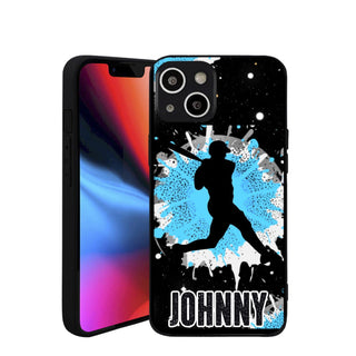 a phone case with a basketball player on it