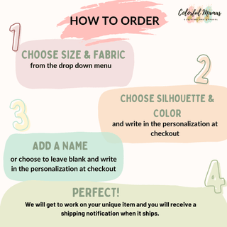 how to order a dress info sheet